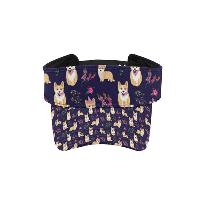 Pembroke Welsh Corgis Pattern Print Design A06 Unisex Sun Visor