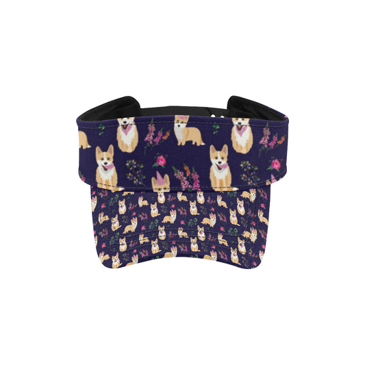Pembroke Welsh Corgis Pattern Print Design A06 Unisex Sun Visor