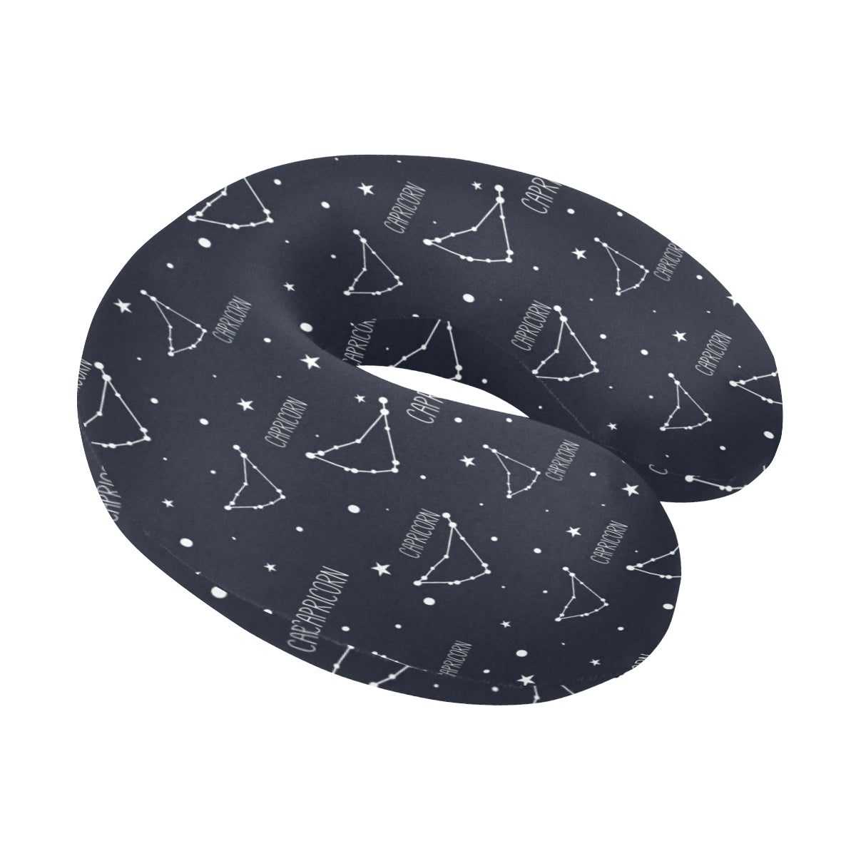 Capricorn Zodiac Pattern Print Design 01 U-Shaped Travel Neck Pillow