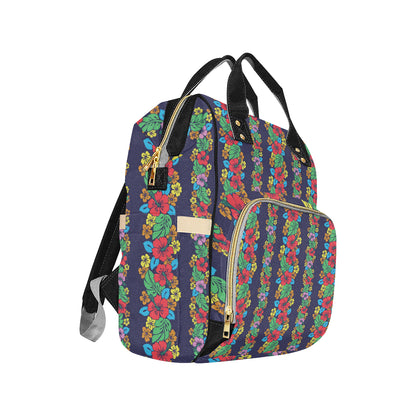 Hawaiian Themed Pattern Print Design H03 Diaper Bag Backpack