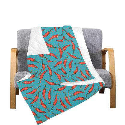 Chilli Pepper Pattern Print Design 05 Premium Quilt