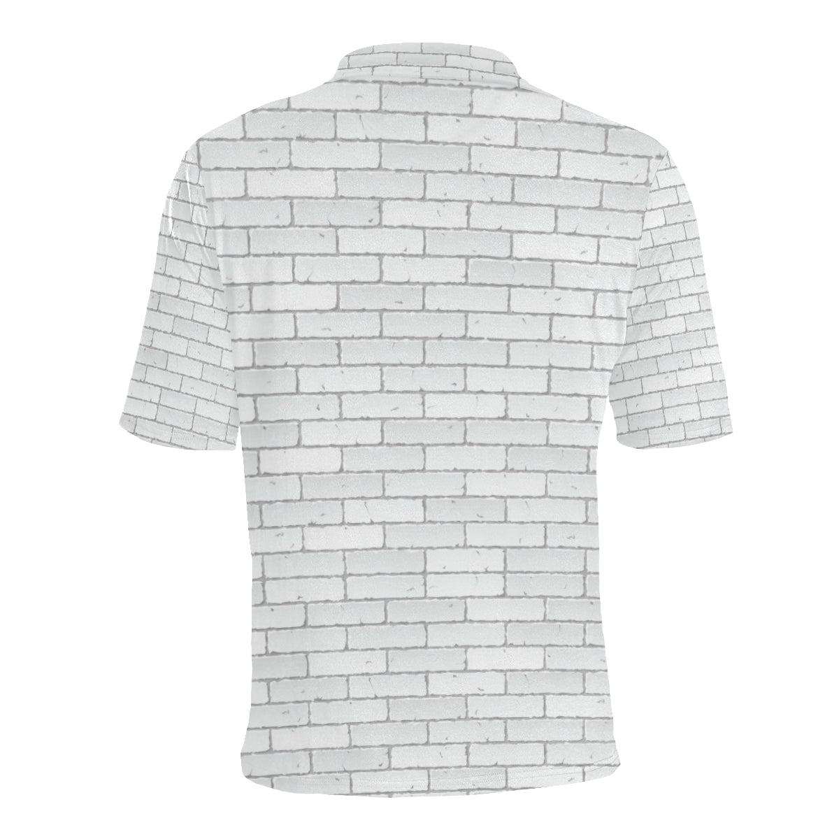 Brick White Pattern Print Design 03 Men Polo Shirt