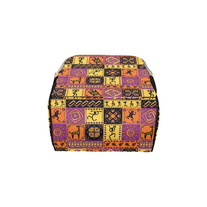 African Pattern Print Design 02 Diaper Bag Backpack