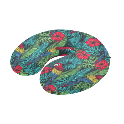 Parrot Pattern Print Design A05 U-Shaped Travel Neck Pillow