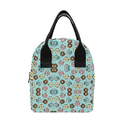 Emoji Donut Print Pattern Insulated Lunch Bag