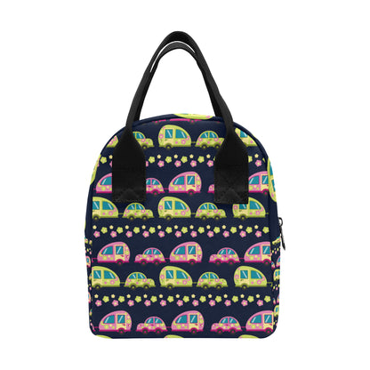 Camper Cute Camping Design No 3 Print Insulated Lunch Bag