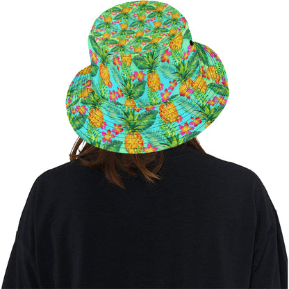 Pineapple Pattern Print Design PP010 Unisex Bucket Hat