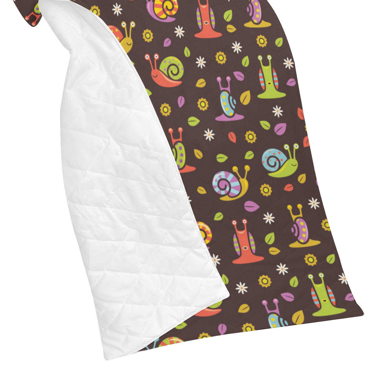 Snail Pattern Print Design 01 Premium Quilt