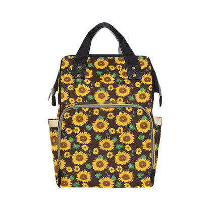 Sunflower Pattern Print Design SF01 Diaper Bag Backpack