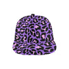 Cheetah Purple Neon Print Pattern Snapback Cap