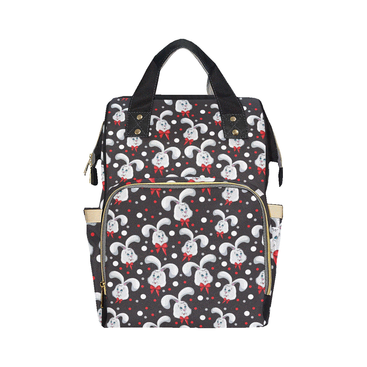 Rabbit Pattern Print Design RB012 Diaper Bag Backpack