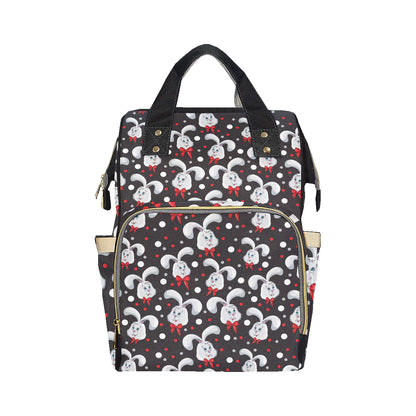 Rabbit Pattern Print Design RB012 Diaper Bag Backpack
