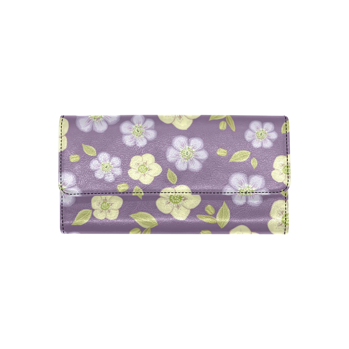 Anemone Pattern Print Design AM013 Women's Trifold Wallet
