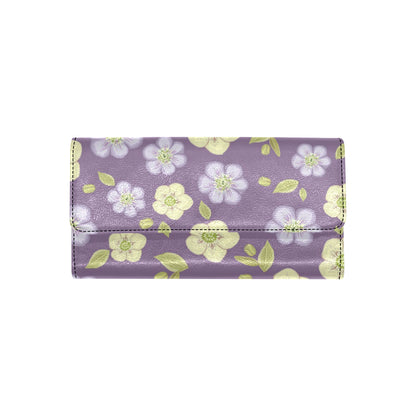 Anemone Pattern Print Design AM013 Women's Trifold Wallet