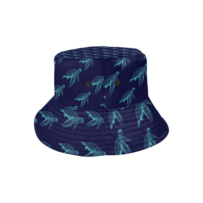 Sea Turtle Pattern Print Design T04 Unisex Bucket Hat