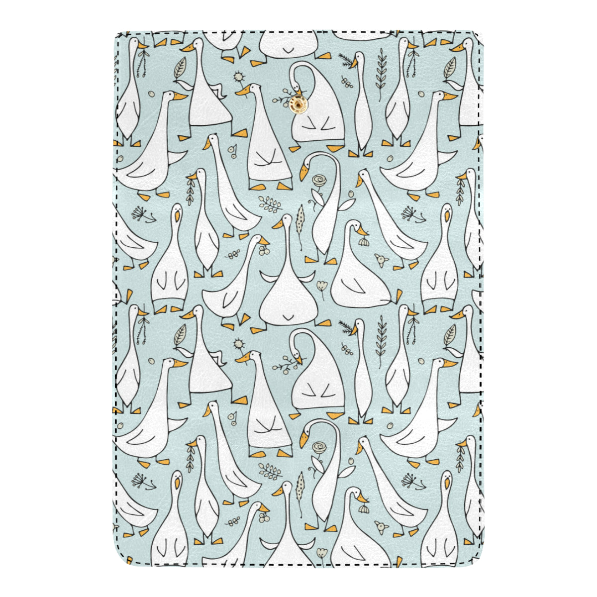 Goose Pattern Print Design 03 Women's Trifold Wallet