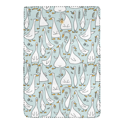 Goose Pattern Print Design 03 Women's Trifold Wallet