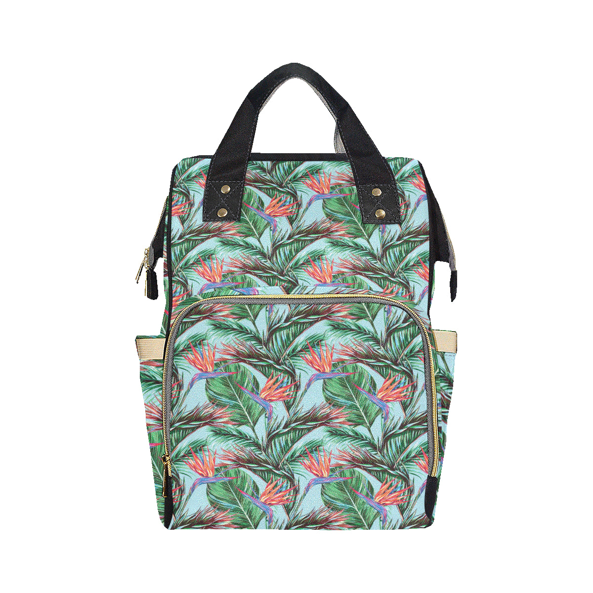 Bird Of Paradise Pattern Print Design BOP01 Diaper Bag Backpack