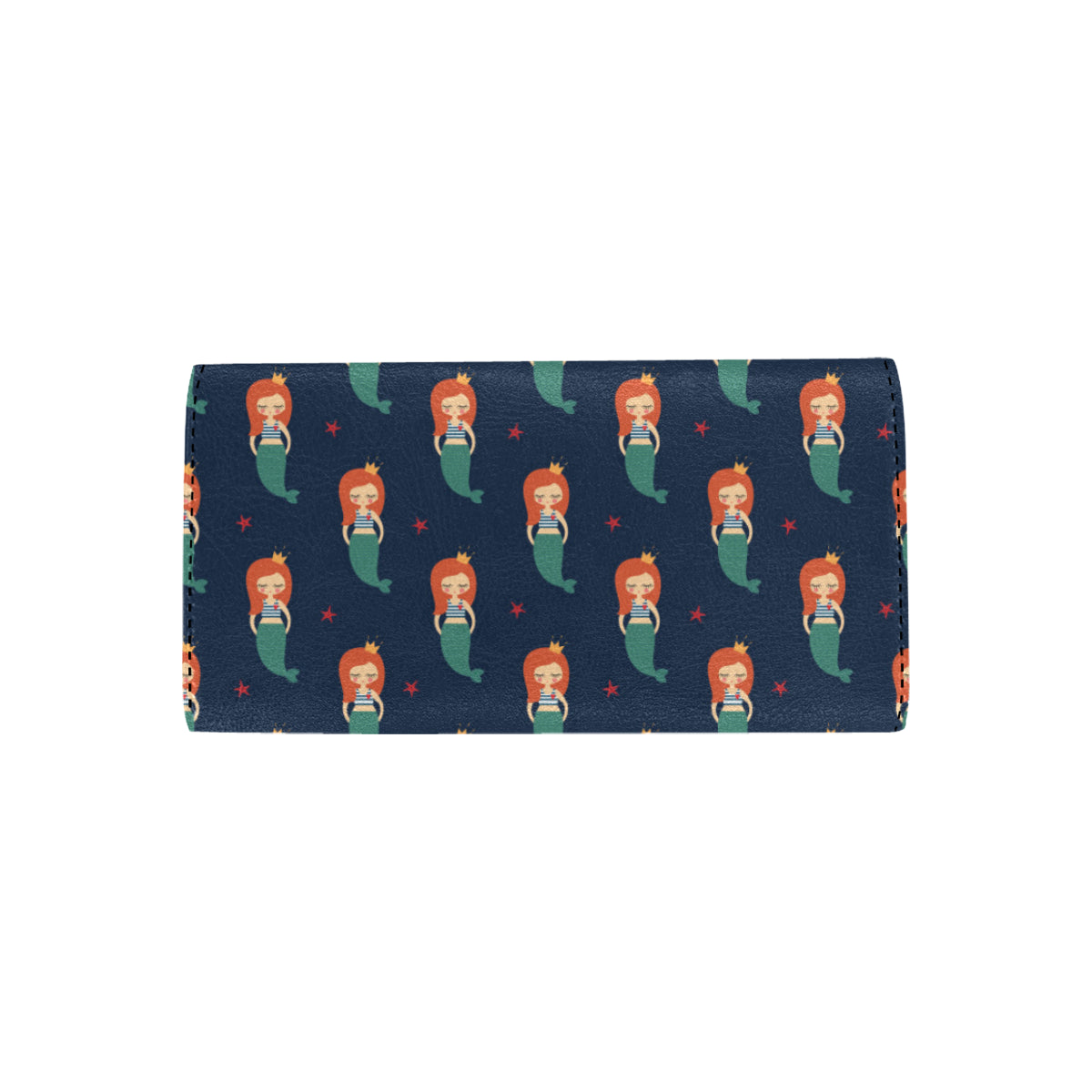 Mermaid Girl Pattern Print Design 01 Women's Trifold Wallet