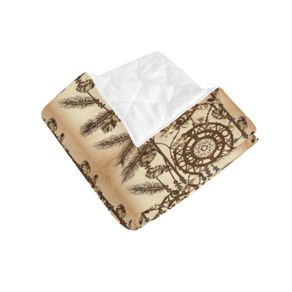 Dream catcher vintage native Premium Quilt