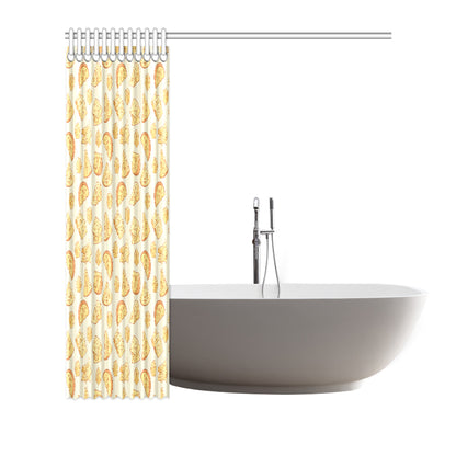 Cheese Pattern Print Design 01 Shower Curtain