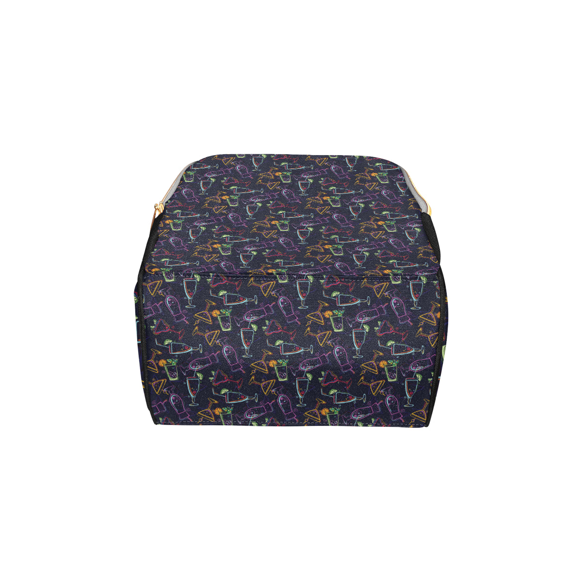 Cocktail Pattern Print Design 04 Diaper Bag Backpack