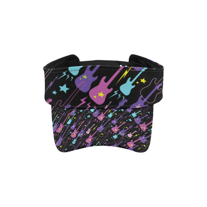 Electric Guitar Pattern Print Design 02 Unisex Sun Visor