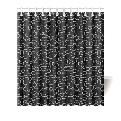 Chemical Pattern Print Design 02 Shower Curtain