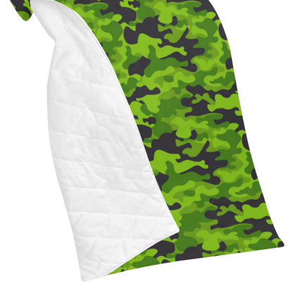 Green Kelly Camo Print Premium Quilt