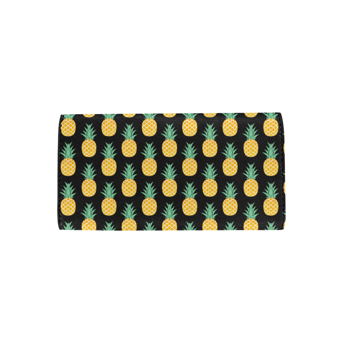 Pineapple Pattern Print Design A03 Women's Trifold Wallet