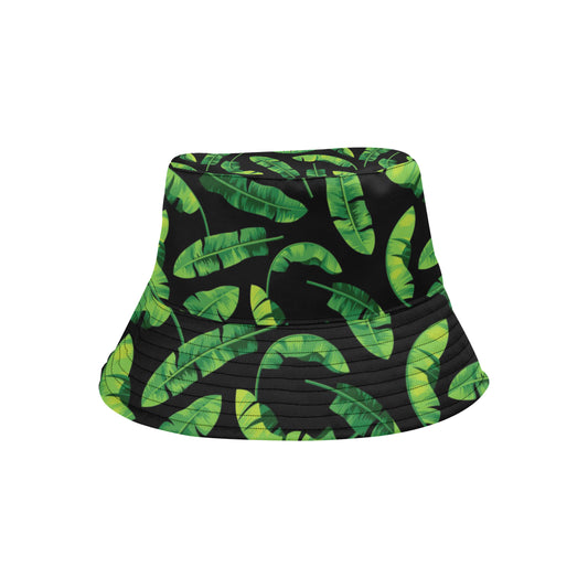 Banana Leaf Pattern Print Design BL02 Unisex Bucket Hat