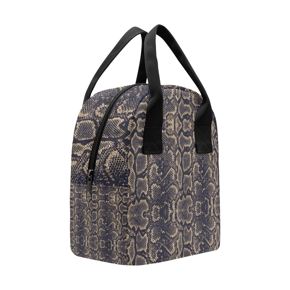 Snake Skin Pattern Print Insulated Lunch Bag