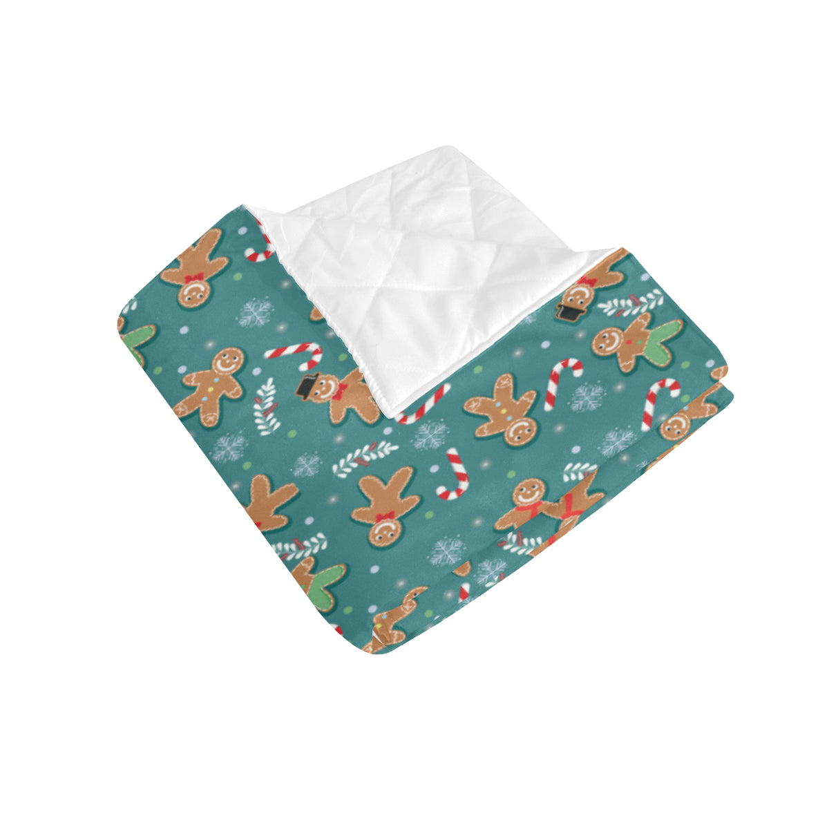 Gingerbread Pattern Print Design 05 Premium Quilt