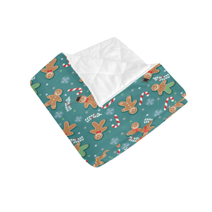Gingerbread Pattern Print Design 05 Premium Quilt