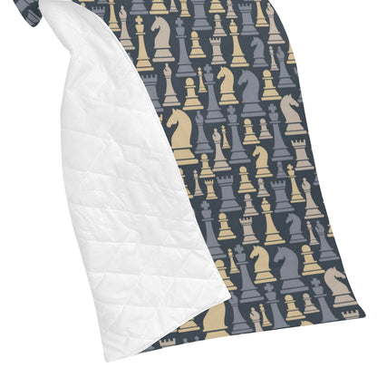 Chess Pattern Print Design 04 Premium Quilt