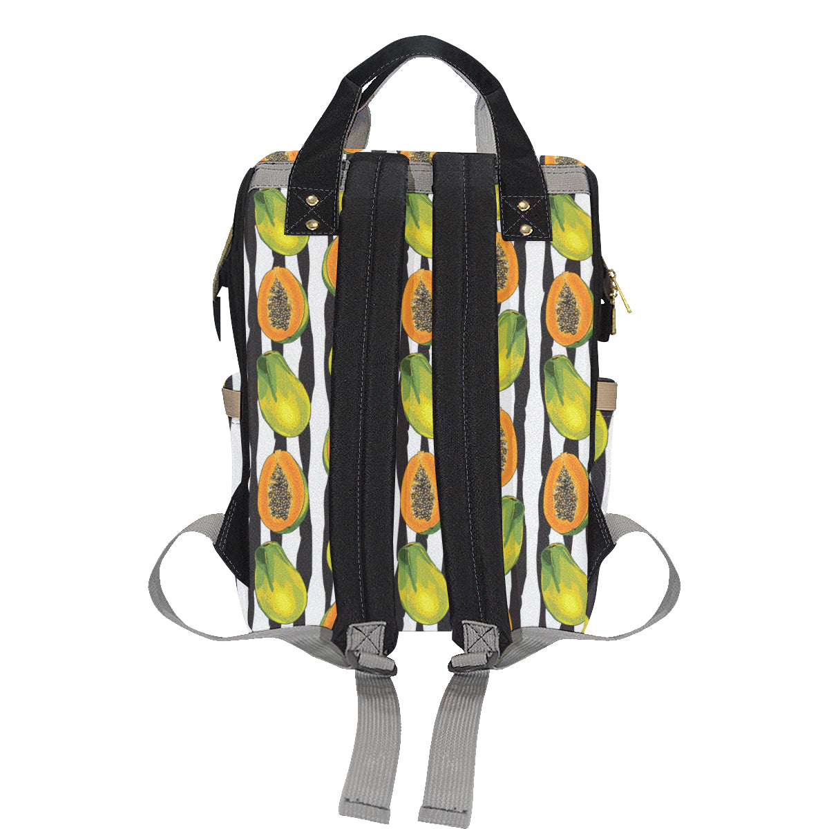 Papaya Pattern Print Design PP01 Diaper Bag Backpack