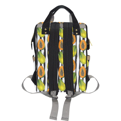 Papaya Pattern Print Design PP01 Diaper Bag Backpack
