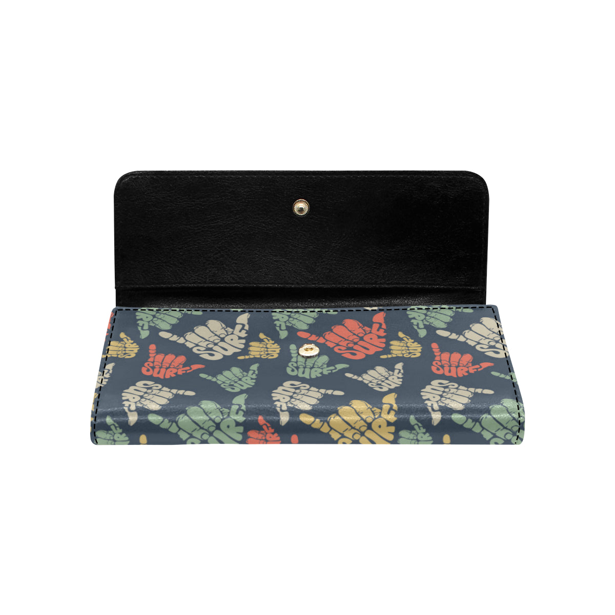 Surf Hand sign Women's Trifold Wallet