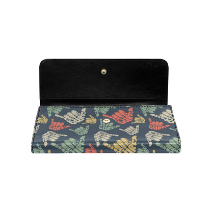 Surf Hand sign Women's Trifold Wallet