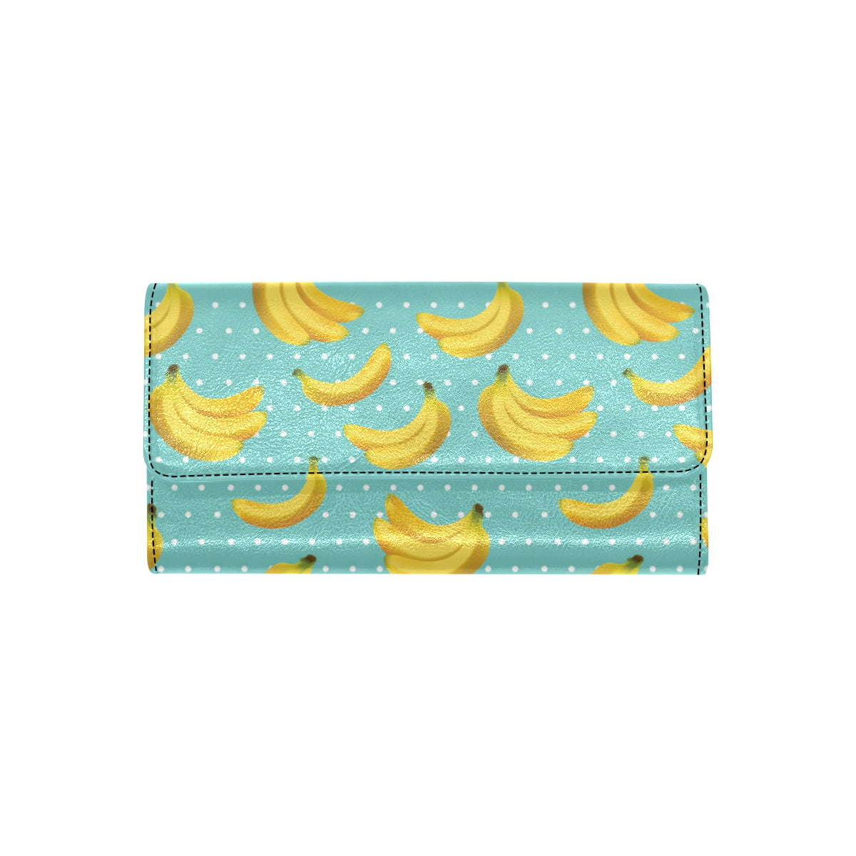 Banana Pattern Print Design BA02 Women's Trifold Wallet