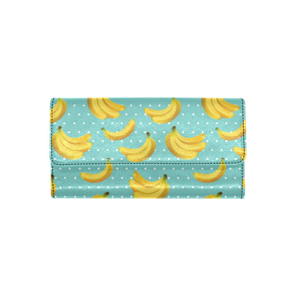 Banana Pattern Print Design BA02 Women's Trifold Wallet
