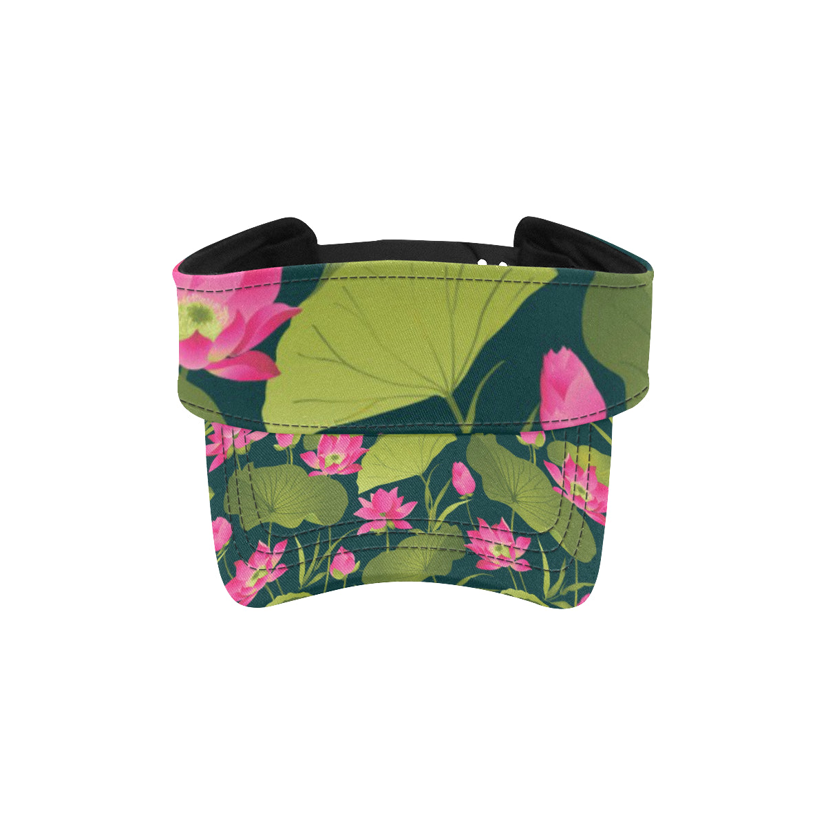 Water Lily Pattern Print Design WL09 Unisex Sun Visor