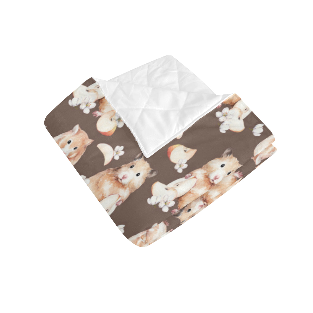 Hamster Pattern Print Design 03 Premium Quilt