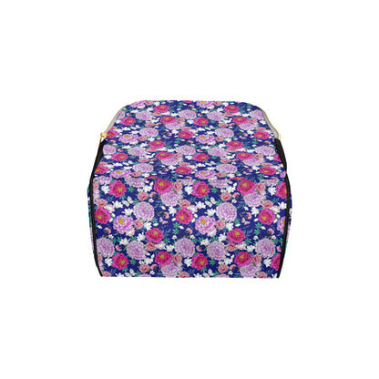 Dahlia Pattern Print Design DH013 Diaper Bag Backpack