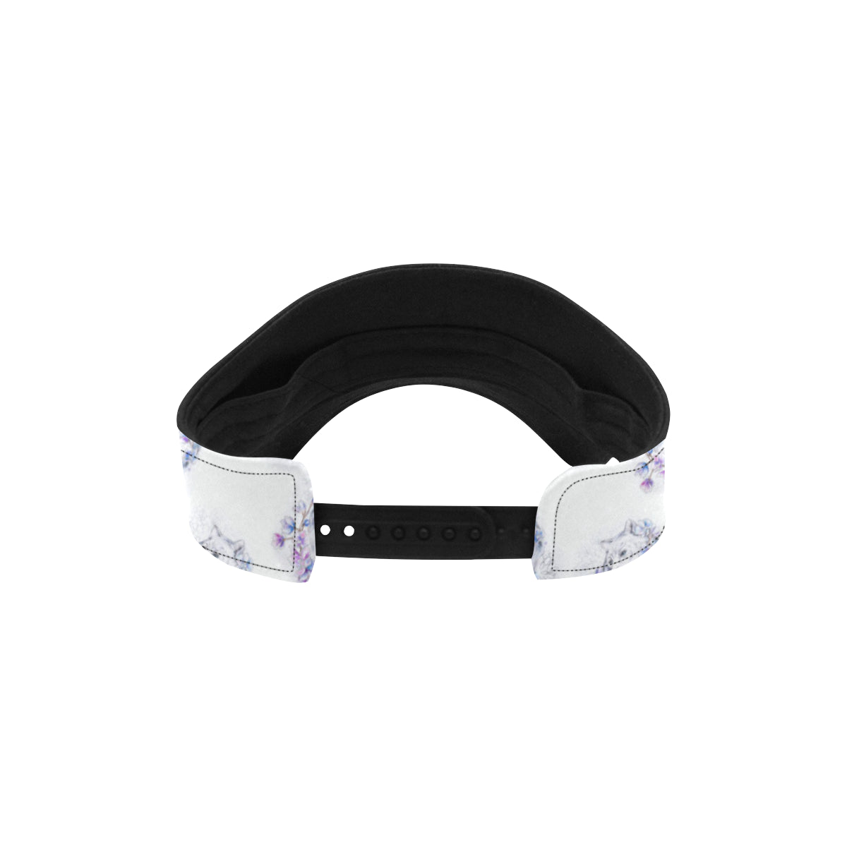 Wolf with Flower Print Design Unisex Sun Visor