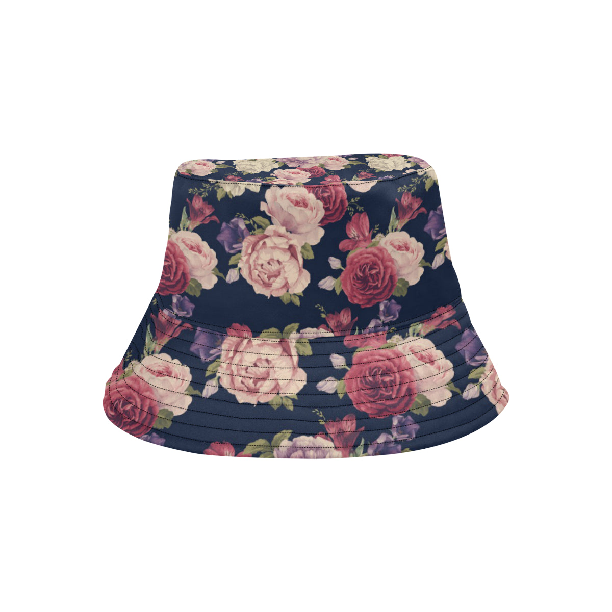 Peony Pattern Print Design PE03 Unisex Bucket Hat
