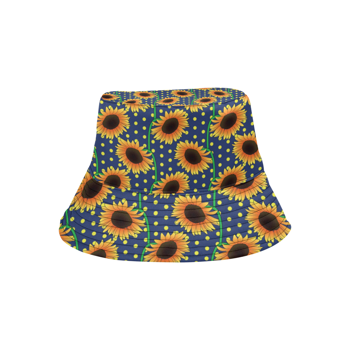 Sunflower Pattern Print Design SF03 Unisex Bucket Hat