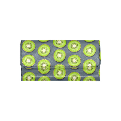 Kiwi Pattern Print Design KW06 Women's Trifold Wallet