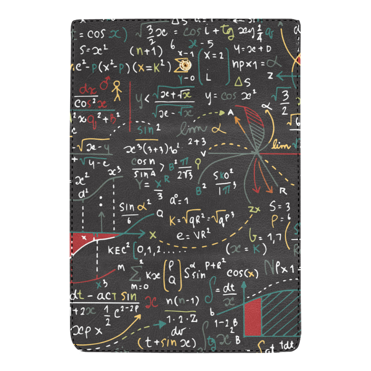 Math Pattern Print Design 04 Women's Trifold Wallet