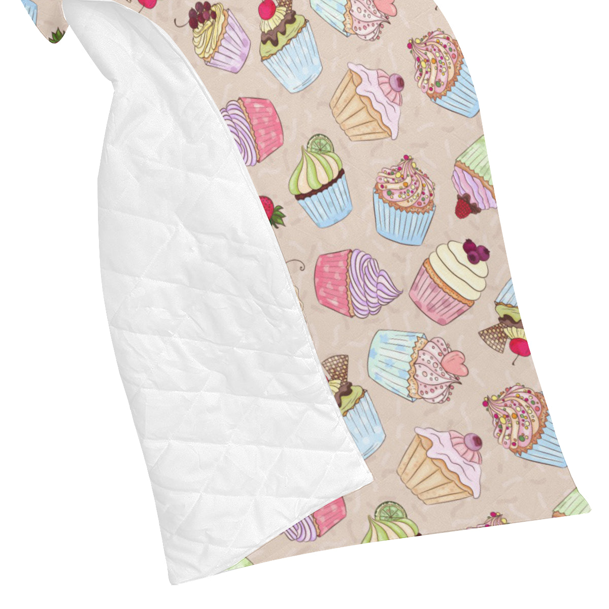 Cupcake Pattern Print Design CP06 Premium Quilt